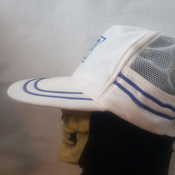 Vintage Delco Electronics Striped Snap Back Trucker Hat - Picture 2 of 7